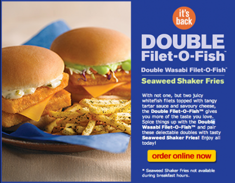 Double Wasabi Filet-O-Fish Double Wasabi Filet-O-Fish