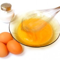 whisked eggs